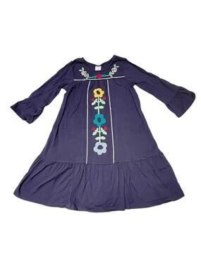 Hanna Andersson Wintry Wonderland Embroidered Dress Size 10